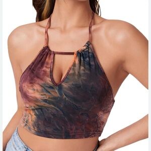 Tie Dye Halter Top